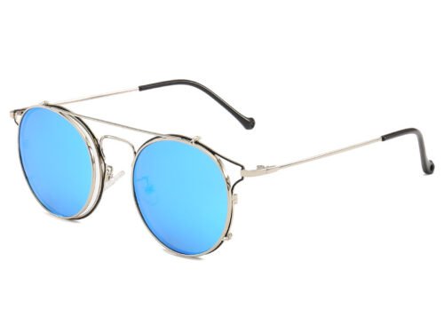 Steampunk flip vintage glasses hook sunglasses literary round frame glasses sunglasses