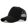Five-piece Light Board Solid Color Hat Men's Summer Mesh Cap Breathable Baseball Cap Travel Advertising Cap All-match Peaked Cap Women's Tide