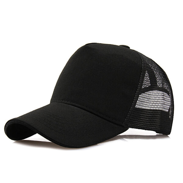 Five-piece Light Board Solid Color Hat Men's Summer Mesh Cap Breathable Baseball Cap Travel Advertising Cap All-match Peaked Cap Women's Tide