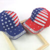 Summer And Autumn New Korean Version Tide New American Flag Diamond Denim Baseball Washed Summer Outdoor Sun Hat Peaked Cap
