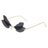 Dragonfly Wings Sunglasses Female Prom Catwalk Exaggerated Gradient Sunglasses Cross-border Ins Net Red Glasses