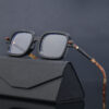 Thick Frame Sunglasses Male Square Frame Anti-Blue-Ray Sunglasses