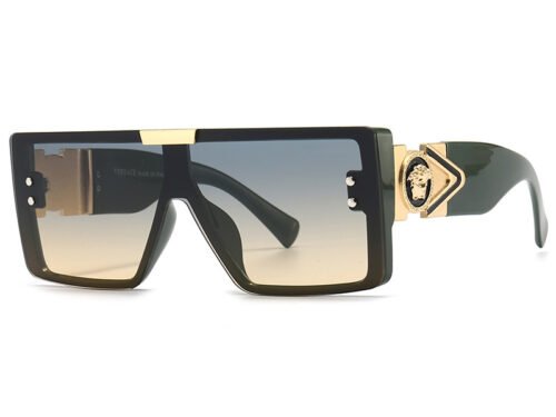 Europe And The United States Fashion Big Frame Sunglasses Old Man's Head Men's And Women's Sunglasses Rimless One-piece Sunglasses Men's Cross-border Wholesale