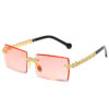 Spot Diamond Fashion Cut Edge Women's Sunglasses Street Shot Box Trend Sunglasses