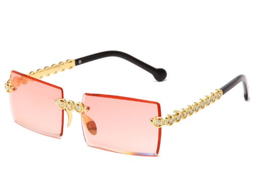 Spot Diamond Fashion Cut Edge Women's Sunglasses Street Shot Box Trend Sunglasses