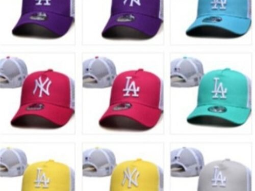 Cross Border Mlb Dodgers Yankees Baseball Cap Net Cap Hat Cap Unisex Cap Embroidered Outdoor Hundred