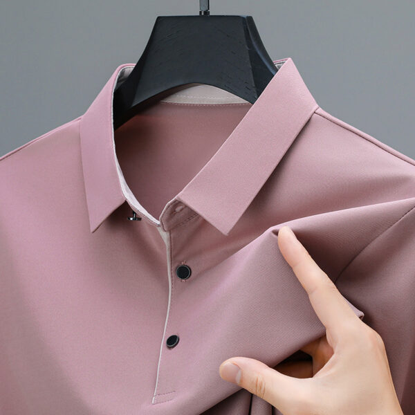 0O1CN01pEOFDM1K4szOtCmZ9_!!2048961111-0-cib Short-sleeved Polo Shirt Men's Summer New Middle-aged Lapel T-shirt Solid Color Business Casual Half-sleeved Dad Fashion T-shirt