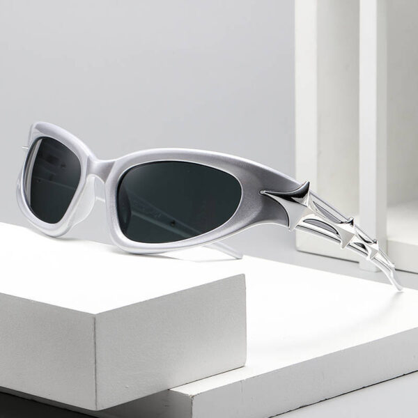 2026 Advanced Sense Outdoor UV Protection Sunglasses Pi Shuai Future Technology Sense Sunglasses Four Corner Star Sunglasses