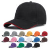 Event Promotion Printing Embroidery Logo Sandwich Polyester Cotton Baseball Cap Sun Protection Sun Panel Hat Peaked Cap