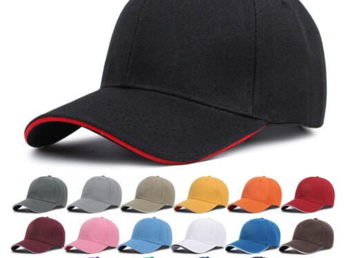 Event Promotion Printing Embroidery Logo Sandwich Polyester Cotton Baseball Cap Sun Protection Sun Panel Hat Peaked Cap