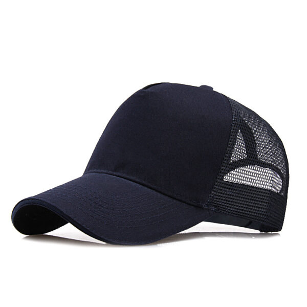 Five-piece Light Board Solid Color Hat Men's Summer Mesh Cap Breathable Baseball Cap Travel Advertising Cap All-match Peaked Cap Women's Tide