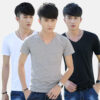 T-shirt Cotton Solid Color Short-sleeved Trendy Bottoming Shirt Wholesale Explosive Style