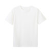 High-count Pure Cotton Short-sleeved Men's Bottoming Shirt 220g Solid Color 40-count Cultural Shirt Work Clothes White T Men
