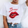 Red Mouth Lip Kiss T Shirt