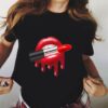 Red Mouth Lip Kiss T Shirt