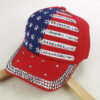 Summer And Autumn New Korean Version Tide New American Flag Diamond Denim Baseball Washed Summer Outdoor Sun Hat Peaked Cap