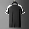 Summer New Short T-shirt Casual Fashion Trendy Color-inserted Knitted Shirt Short-sleeved T-shirt Men's Round Neck Simple And Comfortable