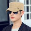 New Hat Men's Flat Top Military Cap Baseball Cap Men's Beach Travel Sun Protection Sun Hat Sports Casual Peaked Cap