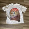 American Hip-Hop Character Print T-Shirt Casual Fashion Oversized T-Shirt Harajuku Gothic Retro Men's T-Shirt