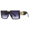 Europe And The United States Fashion Big Frame Sunglasses Old Man's Head Men's And Women's Sunglasses Rimless One-piece Sunglasses Men's Cross-border Wholesale