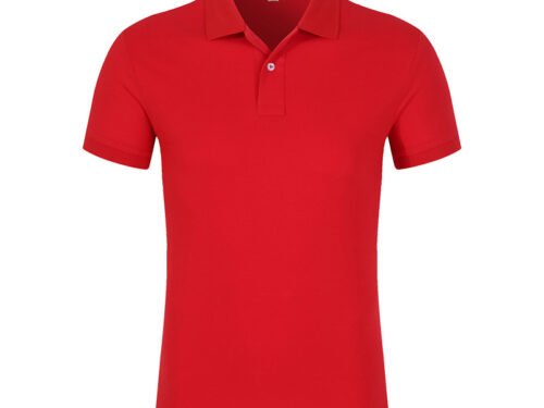 Men's Piqué Cotton Polo Shirt Men's Summer Men's T-shirt Solid Color Short-sleeved T-shirt