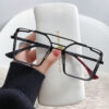 New Style Sunglasses Fashion Modern Metal Sunglasses Big Frame Glasses Slimming Beach Sunshade Mirror