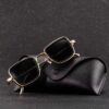 New Indian Sunglasses Square Glasses Retro Thick Edge Metal Trendy Men's Sunglasses
