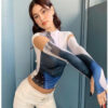 New T-shirt Women's Personalized Print Elastic Short-sleeved T-shirt With Sleeves Two-piece Set