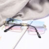 2026 New Fashion Square European And American Sunglasses Cut Edge Cross-border Tide Cut Sunglasses Trend Sunglasses Women