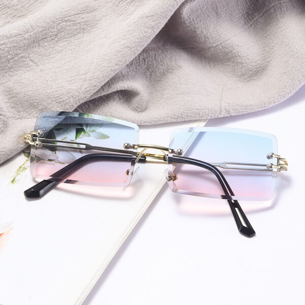 2026 New Fashion Square European And American Sunglasses Cut Edge Cross-border Tide Cut Sunglasses Trend Sunglasses Women