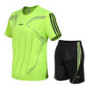 Quick-drying Men's Running Suit Short-sleeved Shorts Round Neck T-shirt Breathable Loose Fitness Large Size Outdoor Sports Suit