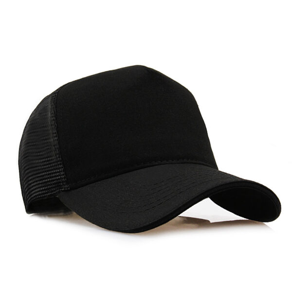 Five-piece Light Board Solid Color Hat Men's Summer Mesh Cap Breathable Baseball Cap Travel Advertising Cap All-match Peaked Cap Women's Tide