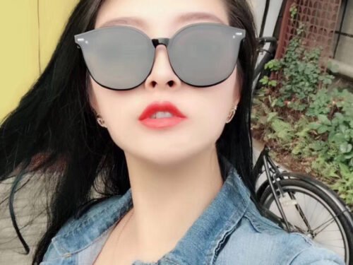 New Gm Sunglasses Women Driving Anti-ultraviolet Sunglasses Sunscreen Fashion Round Frame Sunglasses