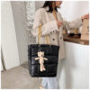 Thick Chain Tote Bags for Women Leather Big Shoulder Bag Ladies Large Capacity Shopper Purse Luxury Handbag
