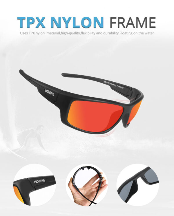 Ultra-frivolous Water Polarized Sunglasses Outdoor Sports Surfing Glasses Men And Women Colorful Sunglasses