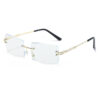 2026 New Fashion Square European And American Sunglasses Cut Edge Cross-border Tide Cut Sunglasses Trend Sunglasses Women