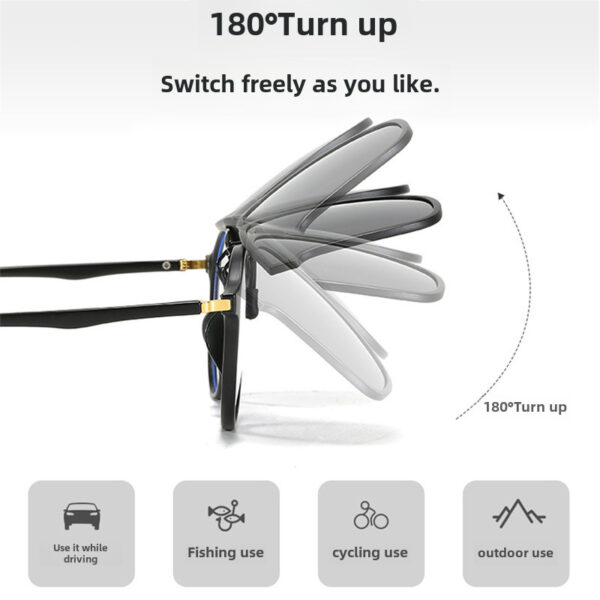 Myopia Glasses Polarized Glasses Ultra-light Invisible Clip Sunglasses Men's Driving Sunglasses Clip