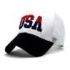 2026 Cross-border Amazon Hat Big Embroidered Cotton American Flag Baseball Cap Classic American USA Embroidered Cap