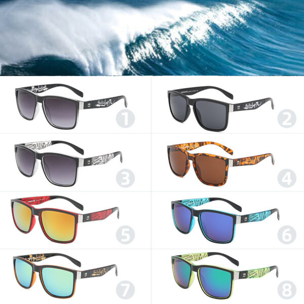 New Color Reflective Lens Sunglasses Riding Locomotive Beach Surfing Outdoor Sports Eye Protection Sunglasses QS
