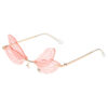 Dragonfly Wings Sunglasses Female Prom Catwalk Exaggerated Gradient Sunglasses Cross-border Ins Net Red Glasses