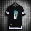 Short-sleeved T-shirt Men's Tide Brand Summer Thin Section New Half-sleeved Men's Ice Silk T-shirt Loose Youth Clothes T