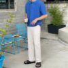 2O1CN01aA5YrW20yxKzzzalM_!!2212079256919-0-cib MYQ Texture Knitted Polo Shirt Short T Men's Summer Loose Leck T-Shirt Korean Fashionable Short Sleeve Sweater