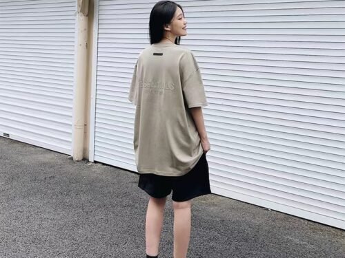 Summer New Spot FOG Back ESSENTIALS Short-sleeved T-shirt Men And Women Couple Loose T-shirt