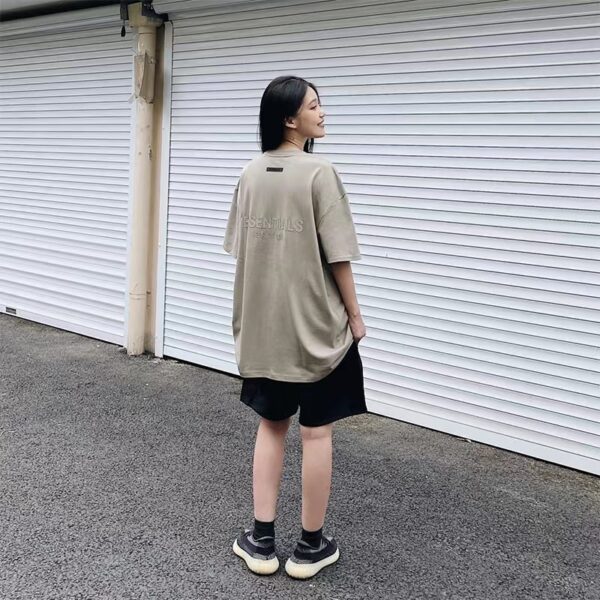 Summer New Spot FOG Back ESSENTIALS Short-sleeved T-shirt Men And Women Couple Loose T-shirt