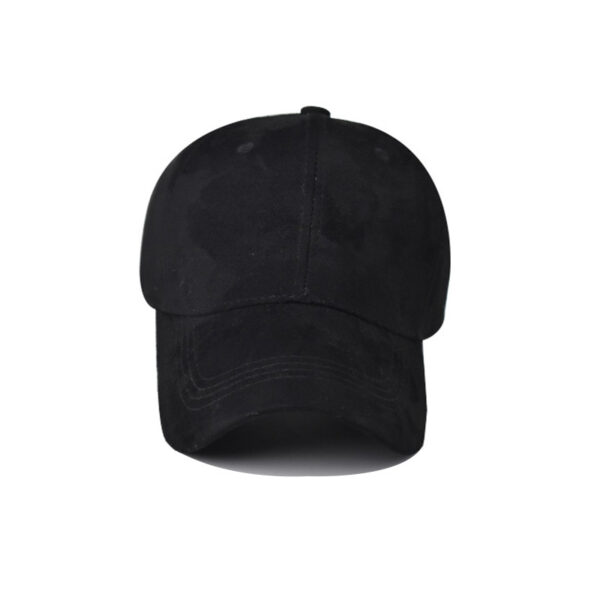 Cross-border Autumn And Winter New Cotton Retro Deerskin Baseball Cap Fashion Simple All-match Adjustable Peaked Cap