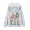 American High Street Graffiti Vintage Retro Long Sleeve Bottoming T-shirt Men And Women Vibe Style Hip Hop Fashion Brand Tee