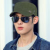 New Hat Men's Flat Top Military Cap Baseball Cap Men's Beach Travel Sun Protection Sun Hat Sports Casual Peaked Cap
