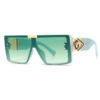 Europe And The United States Fashion Big Frame Sunglasses Old Man's Head Men's And Women's Sunglasses Rimless One-piece Sunglasses Men's Cross-border Wholesale