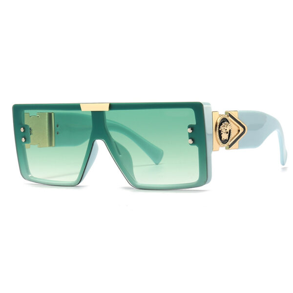 Europe And The United States Fashion Big Frame Sunglasses Old Man's Head Men's And Women's Sunglasses Rimless One-piece Sunglasses Men's Cross-border Wholesale