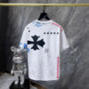 Cross-Border 2026 Summer New Style Ch Crow Horseshoe Print Cross Sanskrit Printed Short-Sleeved T-Shirt For Men And Women